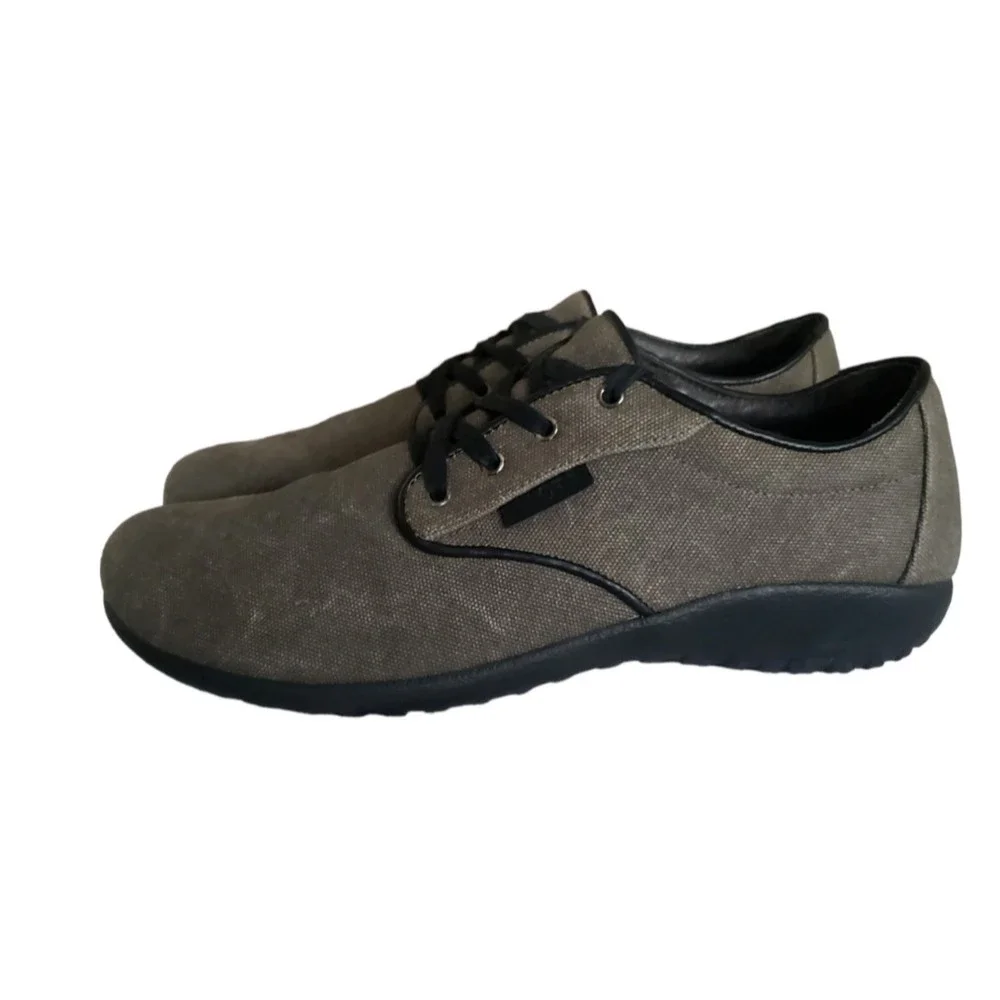 NAOT Tiaki Lace up Shoes Oxfords Gray Fabric Women's Size 9 - Picture 6 of 11